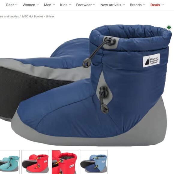 New Unisex MEC Hut Booties in Navy Blue - Picture 1 of 5